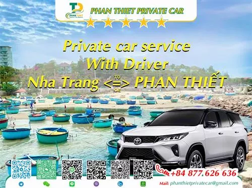 Private Car From Nha Trang <=> Phan Thiet (private car with driver)
